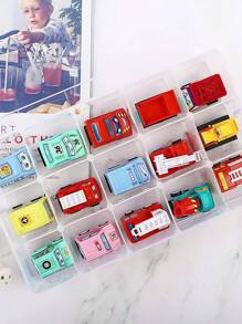 SHEIN 15 Grid Large Clear Plastic Storage Organizer, Perfect For Jewelry, Crafts, And More, Gift For Valentine's Day - Clear - View 6