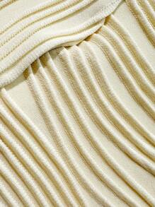 SHEIN Swim Damen Sommer 2-teiliges Bikini Set, einfarbiger strukturierter Stoff mit Bügel und Spaghettiträgern, Strandmode Bademode Boho-Stil, für Sommer Strandurlaub