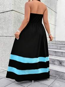 SHEIN Clasi 大码简约时尚休闲日常连衣裙 - 黑色 - 查看 2