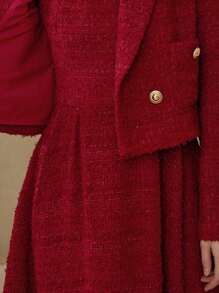 MOTF PREMIUM DOUBLE BUTTON TWEED BLAZER