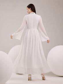 Modelyn Women's Simple Fashion Casual Dress For Daily Wear - White - View 4