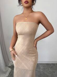 Elenzga Women's Elegant Glamorous Party Event Holiday Sleeveless Sequin Fitted Bodycon Mini Dress