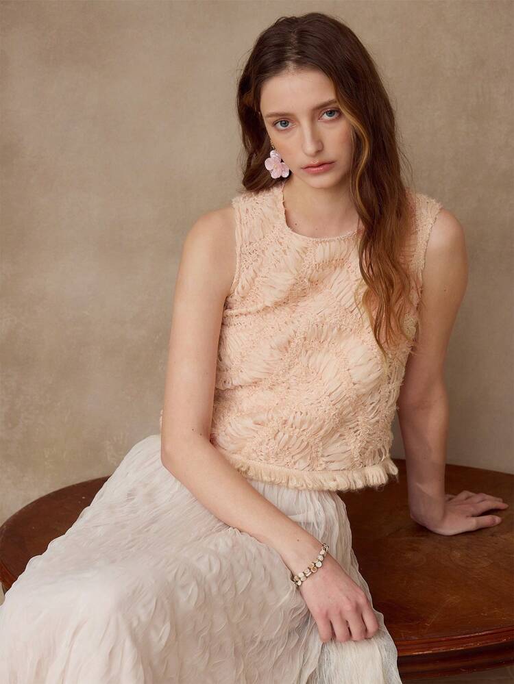 TASSEL DETAIL REGULAR FIT TOP