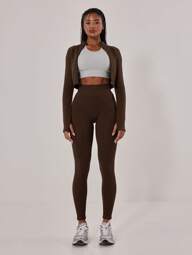 Musera Sport Ribbed High Waist Seamless Active-Wear Leggings Workout Daily Running Daily Gym Fitness Fall  Yoga Pilates Casual