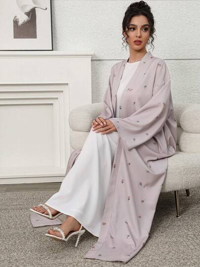 Yasmyna Women Casual Arabic Abaya, Minimalist Style For Daily Wear