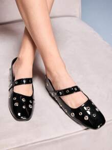 Cuccoo CUCCOO GRLICON Women's Comfortable Lightweight Brown Faux Suede Square Toe Flat Loafers Spring Shoes Spring Break Easter