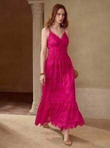 MOTF 荷叶边下摆拉链连衣裙