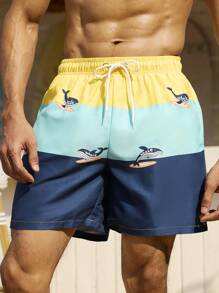 Surfspeed Men's Simple Fashion Casual Beach Shorts, Everyday Wear Men Swim Trunks - Multicolor - View 3