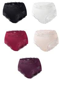 Pachet 5 buc. Slip de dama din dantela patchwork