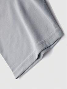 Manfinity Roghcode Cadeau de petit-ami, T-shirt à manches courtes simple à imprimé lettre "Y" et année 2025 avec encolure ronde, ample pour hommes. T-shirt décontracté de tous les jours à manches courtes - Gris - Voir 5