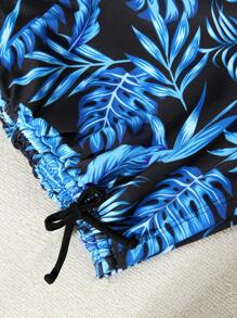 Teen Girls' Simple Bikini Top & Bottom Swimwear, Random Print - Multicolor - View 8