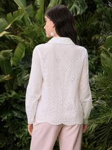 Modelyn Women's Casual Solid Color Blouse, Minimalist & Fashionable For Daily Wear