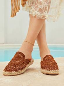 Styleloop Women's Flat Slip-On Casual Shoes, Minimalist Style For Everyday Wear Spring Shoes Spring Break Easter - Brown - View 7