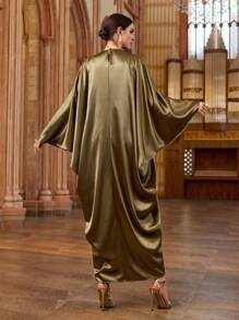 Al Najma 女士土耳其束腰外衣和阿拉伯传统长裙 - 綠色 - 查看 2