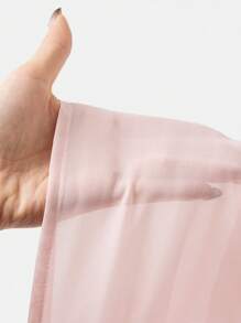 Wildeya Vestido corto elegante y lujoso con lazo, mangas de malla abullonadas y sin tirantes para niña preadolescente, color blanco, adecuado para use en verano y primavera, apropiado para salidas, fiestas y vacaciones