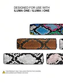 SHEIN 1 pièce Étui antichute de 12 * 3,5 cm convenant pour IQOS ILUMA ONE. Étui de protection pour IQOS Iluma I One, accessoire de mode avec imprimé animal en PU, entièrement protégé, amortissant les chocs, antidérapant