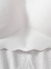 2Pcs Teen Girl Simple Comfortable Padded Adjustable Straps Seamless Backless Bra Set