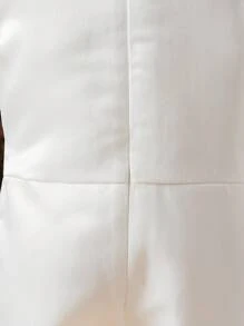 SHEIN Young Girl Elegant Party Ruffle Trim Rhinestone Decorated Jumpsuit - Multicolor - View 5