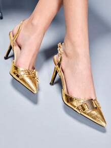 Cuccoo CUCCOO GRLICON Women's Y2K Punk Style High Heel Pumps, Suitable For Motorcycle, Cool Girl, Halloween, Christmas, Party Outfits