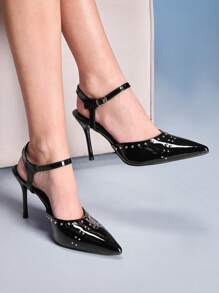 Cuccoo CUCCOO GRLICON Women High Heel Pointed Toe Pumps Spring Shoes Spring Break Easter
