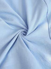 Breezaya 大码女式几何图案拼接荷叶边露肩节日连衣裙