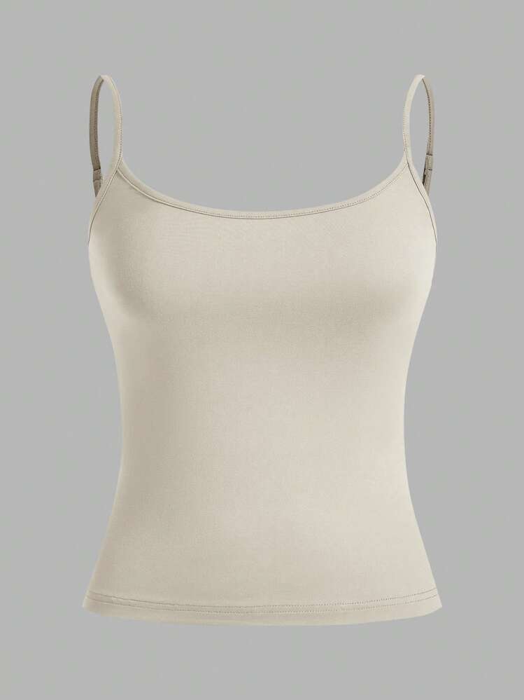 SHEIN EZwear 薄緑、淡ピンク、薄黄色の3点女性用キャミソールクロップ