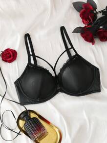 EmpressEnvy Women's Underwear Lingerie Bra, Solid Color Minimalist Fashion Casual Everyday Wear, Rave