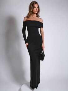 COSMINA Women's Elegant Off Shoulder Dress, Suitable For Party And Banquet, Spring/Summer