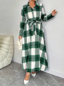 Calvaya 大码休闲日常连衣裙，简约而时尚