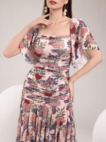 Modelyn 女士简约时尚休闲日常长裙 - 彩色 - 查看 5