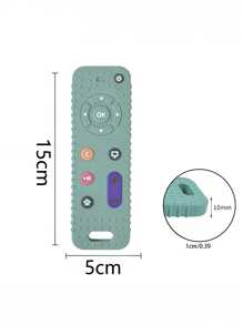 SHEIN 1 pieza Juguete de dentición de silicona para perros, control remoto masticable para cachorros, juguete limpiador de dientes para razas pequeñas
