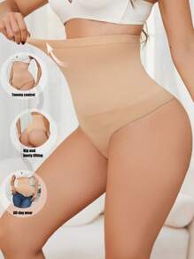 Bragas de mujer de cintura alta sin costuras con efecto moldeador