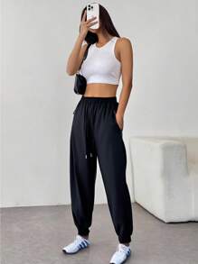 Chiquease Women's Fashion Slim Jogger Pants, Suitable For Running, Outdoor, Casual, Commuting