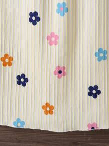 Girls Lovely Holiday Multi-Color Polka Dot Tassel Dress - Multicolor - View 5