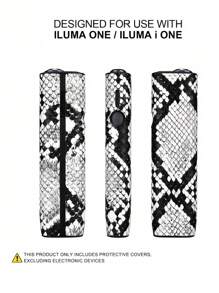 SHEIN 1 pièce Étui antichute de 12 * 3,5 cm convenant pour IQOS ILUMA ONE. Étui de protection pour IQOS Iluma I One, accessoire de mode avec imprimé animal en PU, entièrement protégé, amortissant les chocs, antidérapant