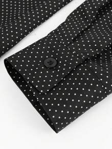 Manfinity Mode 男式前扣长袖有领休闲衬衫