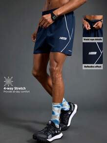 Manfinity Sport Polished Herren einfache modische Lässig Sportswear Shorts, für den täglichen Gebrauch