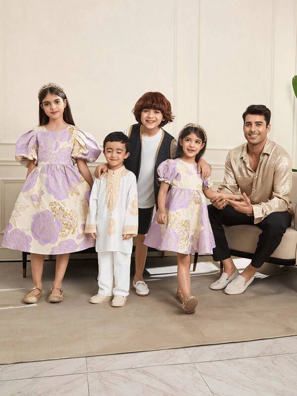 SHEIN Set de 3 piezas para niños preadolescentes: Camiseta de cuello redondo, chaleco y pantalones cortos de ajuste holgado y casual