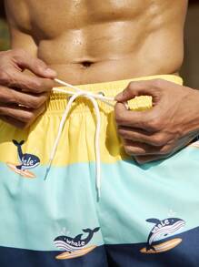 Surfspeed Men's Simple Fashion Casual Beach Shorts, Everyday Wear Men Swim Trunks - Multicolor - View 8