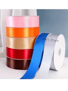 1 卷 4cm*25 码/4cm*100 码彩色丝带、节日礼物、婚礼装饰、DIY 工艺品、蝴蝶结、头饰、花束领带丝带、烘焙蛋糕包装袋、生日礼物、情人节