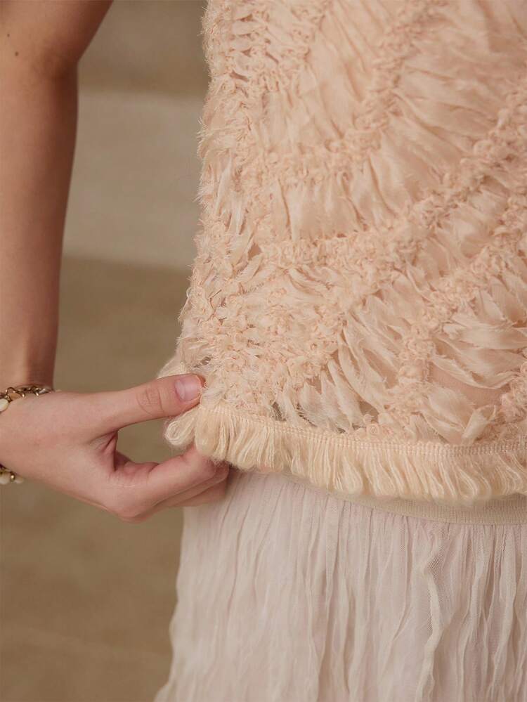 TASSEL DETAIL REGULAR FIT TOP