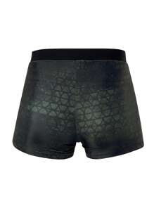 Manfinity Swimmode Men's Casual Simple Fashion Swim Trunks For Everyday Wear - Black - View 2