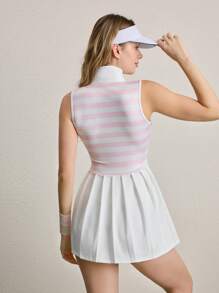 CourtClass Yoga/Sports Knitted Casual Dress, Minimalist & Fashionable For Everyday Wear