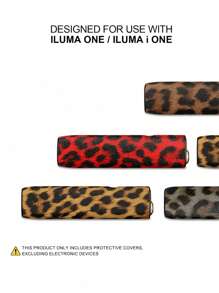 SHEIN 1 pièce Étui antichute de 12 * 3,5 cm convenant pour IQOS ILUMA ONE. Étui de protection pour IQOS Iluma I One, accessoire de mode avec imprimé animal en PU, entièrement protégé, amortissant les chocs, antidérapant
