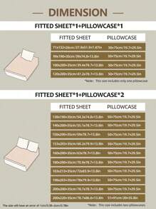 2/3pcs Solid Color Fitted Sheet, Mattress Protector, Mattress Cover For Bed, Deep Pocket Bed Sheet, Soft And Breathable, For All Size Bed -Twin, Full, King, Queen Size Sheet 14inch/35cm Deep Pocket Machine Washable