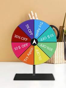 [Reusable Board] 1pc Equally Distributed 8-Wedge Color PP Erasable Lottery Board, Spinning Wheel For Christmas Party, Friends Gathering Party Tabletop Small Games, Raffle Spin Wheel, Bar Entertainment Activities Props, Carnival Games Tabletop Spinning Roulette, Editable Interactive Casino Prize Spinning Wheel