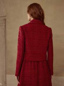 MOTF PREMIUM DOUBLE BUTTON TWEED BLAZER