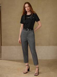 MOTF PREMIUM TAILORED PRESS CREASE SUIT PANTS - Black - View 6