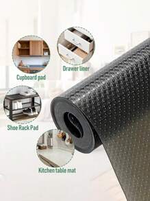 EVA抽屉垫加厚透明隔热橱柜垫不粘鞋柜垫防污防水防潮垫 - 黑色 - 查看 3