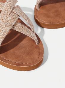 Styleloop Women's Casual Versatile Flat Sandals, Vacation Style - Brown - View 6